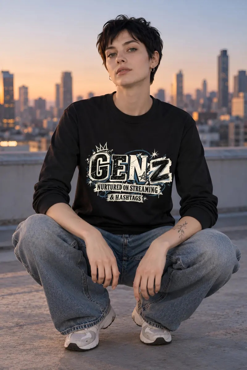 "Nurtured On Streaming" Unisex Longsleeve T-shirt