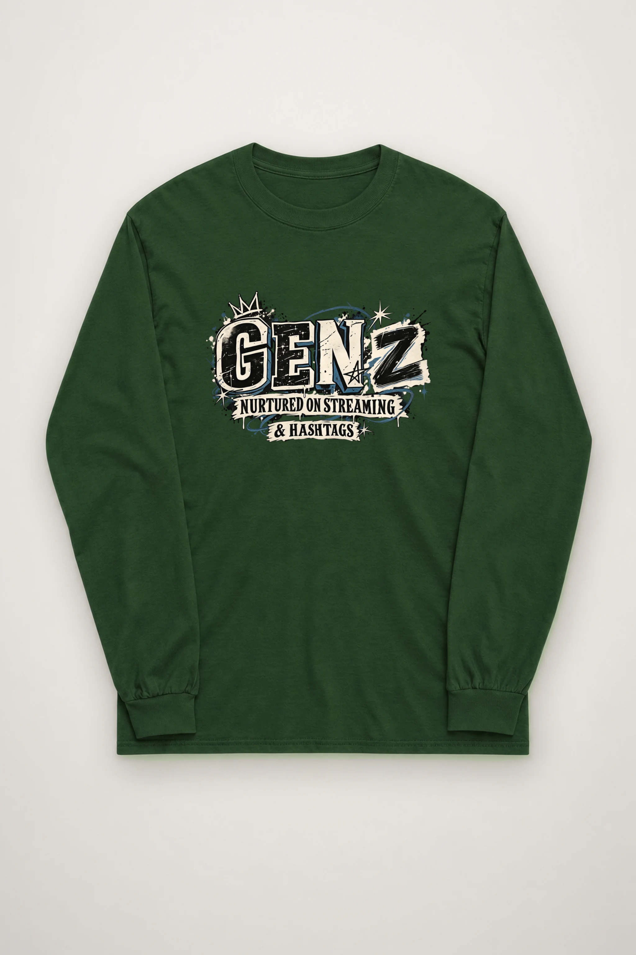 "Nurtured On Streaming" Unisex Longsleeve T-shirt
