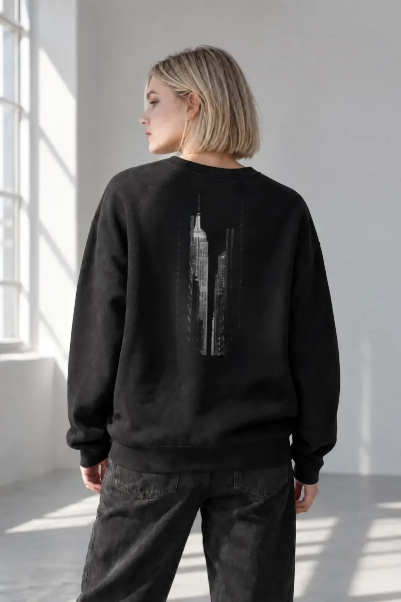 "NYC Small World" Heavy Blend Unisex Crewneck Sweatshirt | Gildan 18000