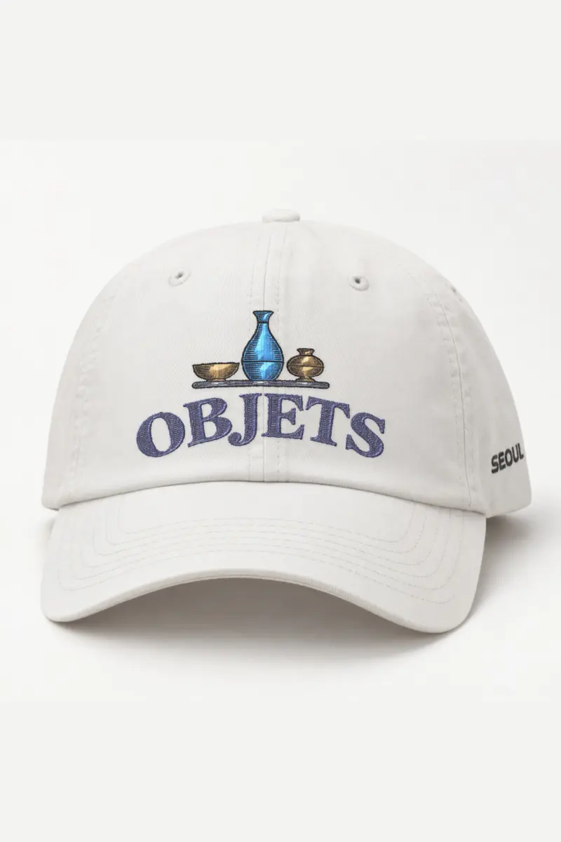 "Objets Still Life" Classic Dad Hat · Embroidered — white/cap-front