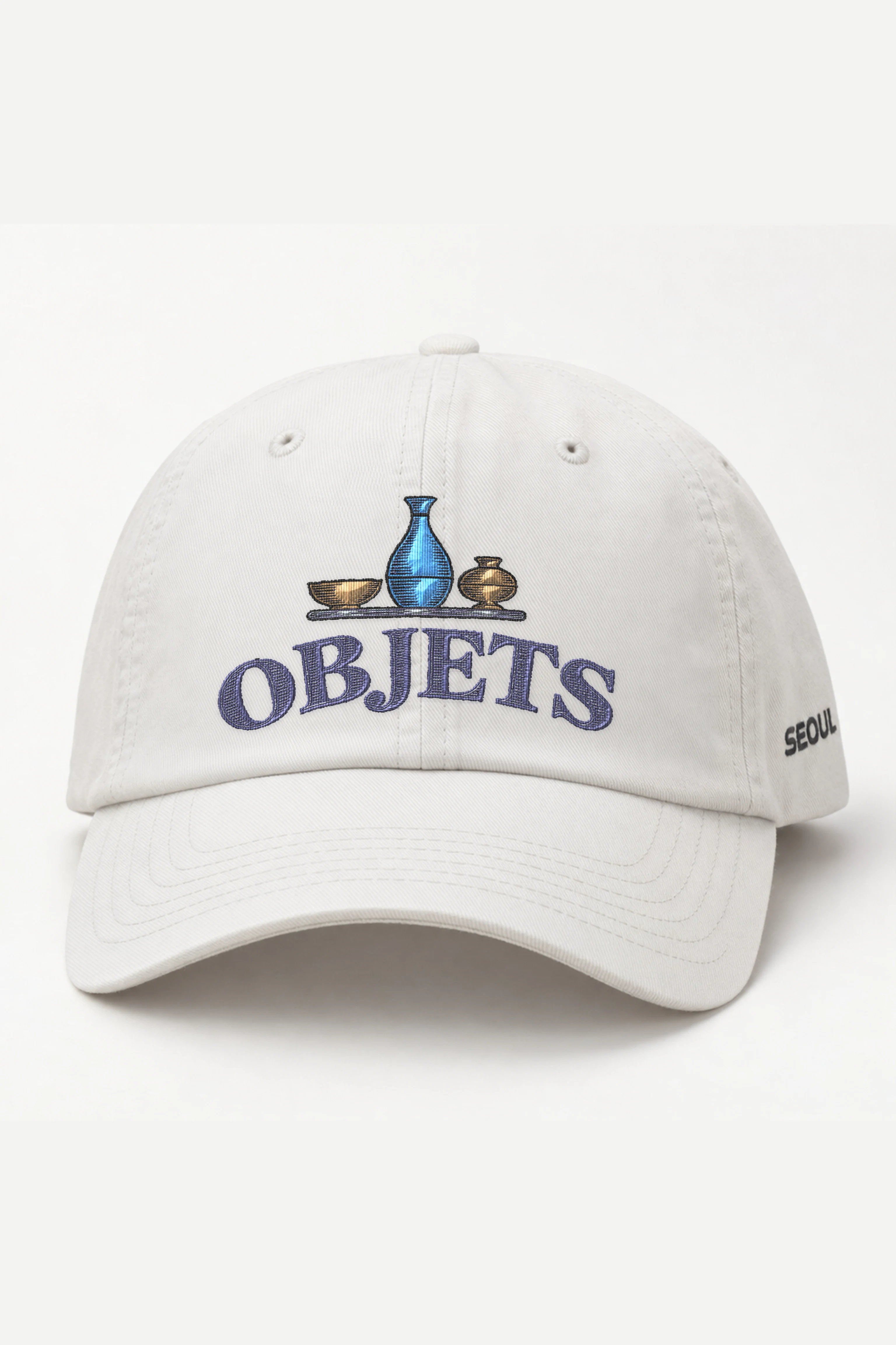"Objets Still Life" Classic Dad Hat · Embroidered — white/cap-front