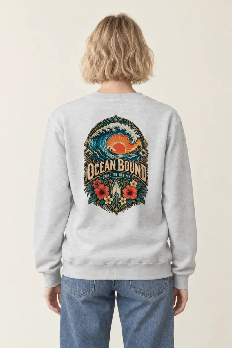 "Ocean Bound" Heavy Blend Unisex Crewneck Sweatshirt | Gildan 18000