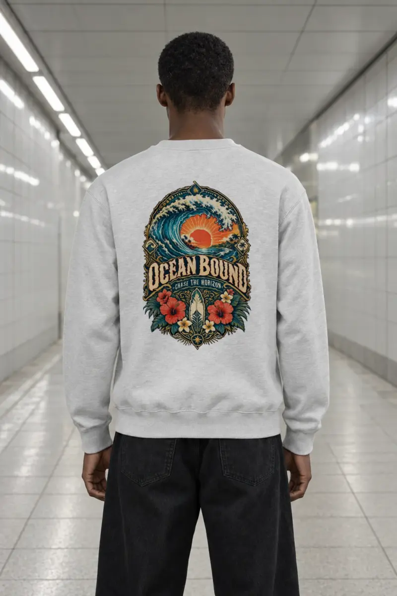 "Ocean Bound" Heavy Blend Unisex Crewneck Sweatshirt | Gildan 18000