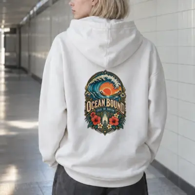 "Ocean Bound" Heavy Blend Unisex Pullover Hoodie | Gildan 18500