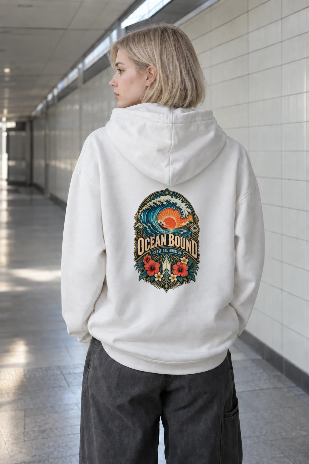 "Ocean Bound" Heavy Blend Unisex Pullover Hoodie | Gildan 18500