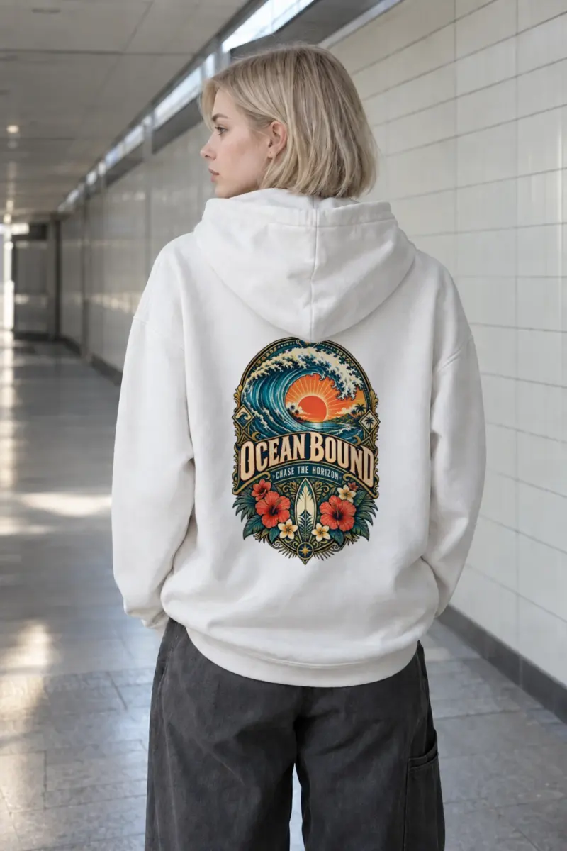 "Ocean Bound" Heavy Blend Unisex Pullover Hoodie | Gildan 18500