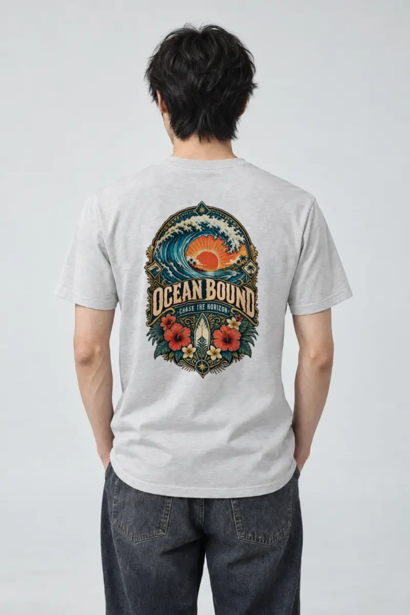 "Ocean Bound" Heavyweight Unisex Crewneck T-shirt | Gildan 5000