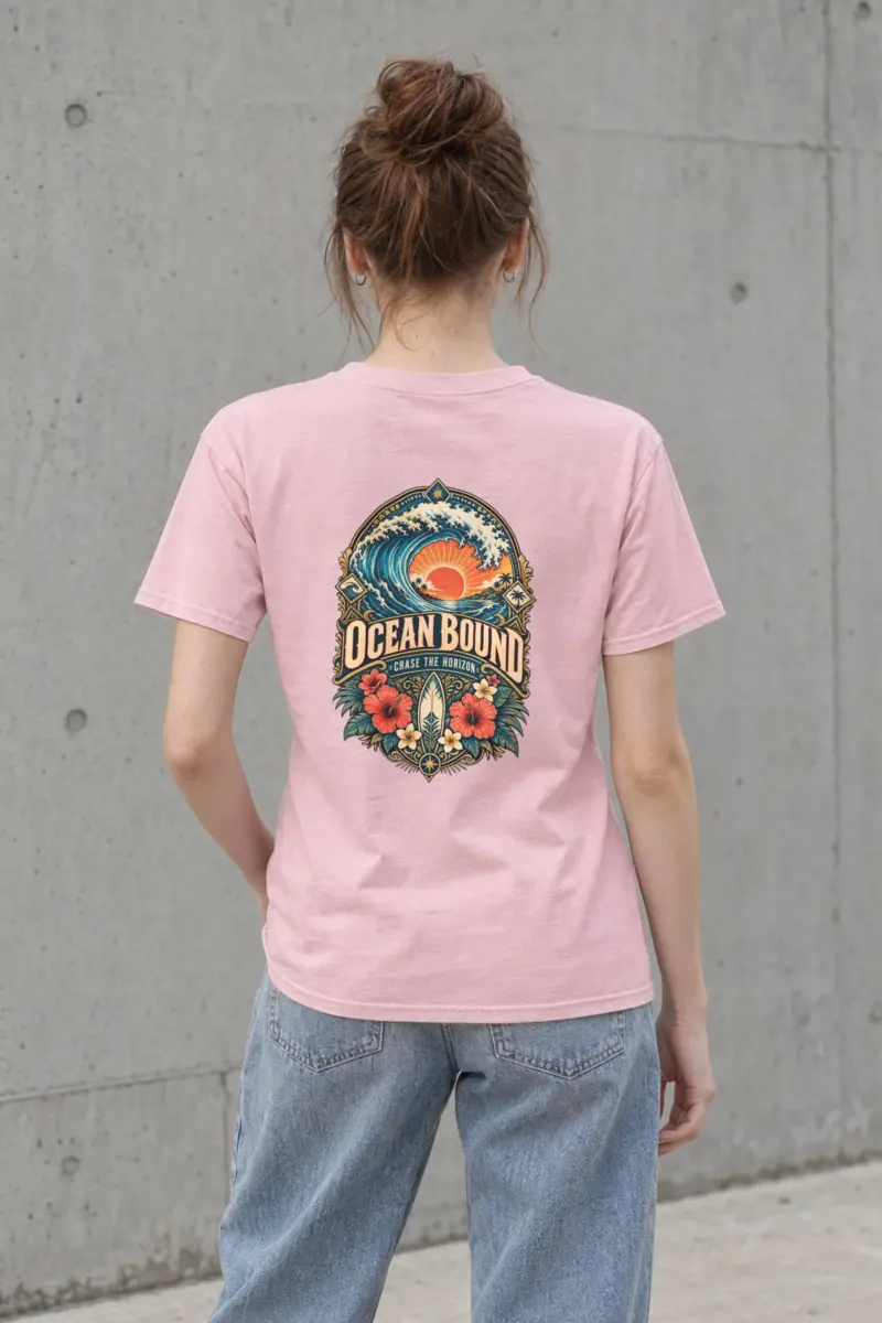 "Ocean Bound" Heavyweight Unisex Crewneck T-shirt