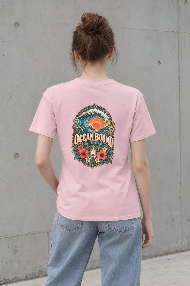 "Ocean Bound" Heavyweight Unisex Crewneck T-shirt