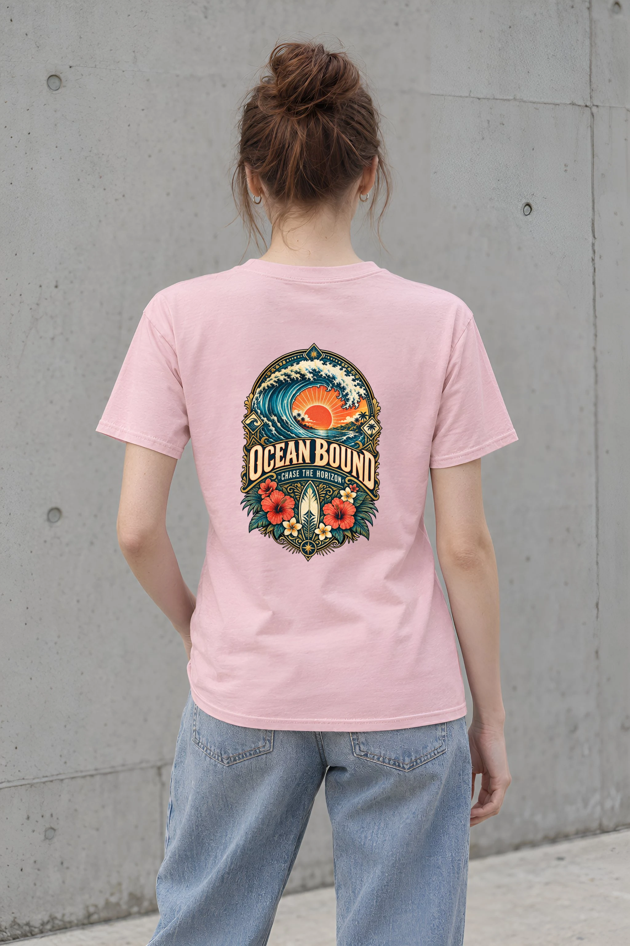 "Ocean Bound" Heavyweight Unisex Crewneck T-shirt