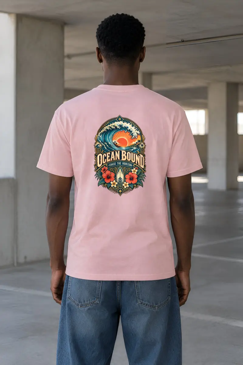 "Ocean Bound" Heavyweight Unisex Crewneck T-shirt