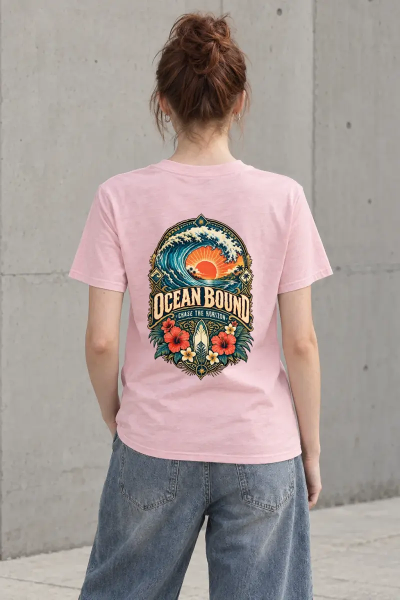 "Ocean Bound" Heavyweight Unisex Crewneck T-shirt