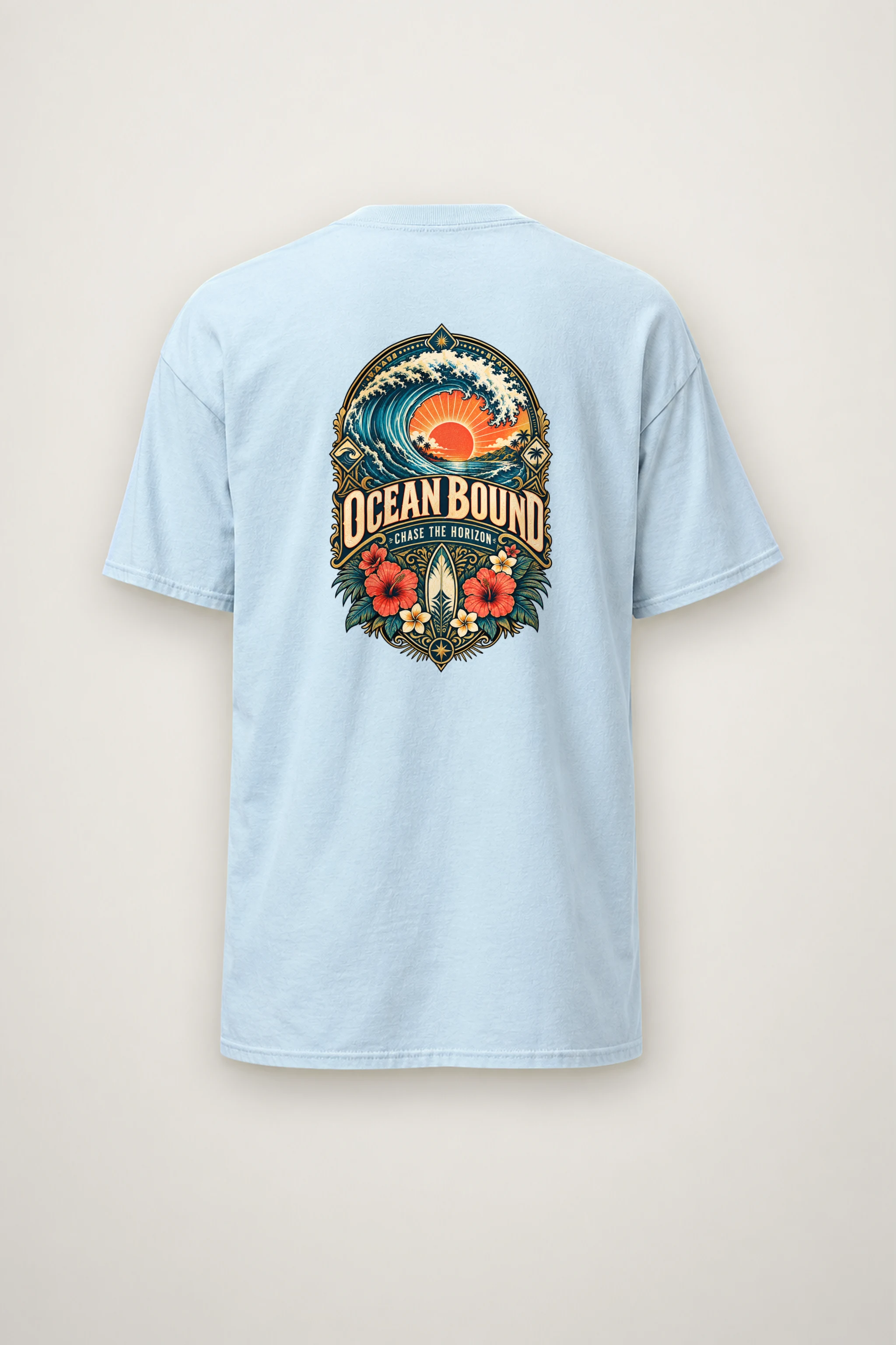 "Ocean Bound" Heavyweight Unisex Crewneck T-shirt