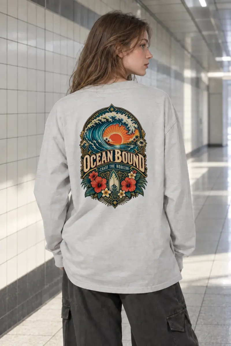 "Ocean Bound" Unisex Longsleeve T-shirt | Gildan 2400