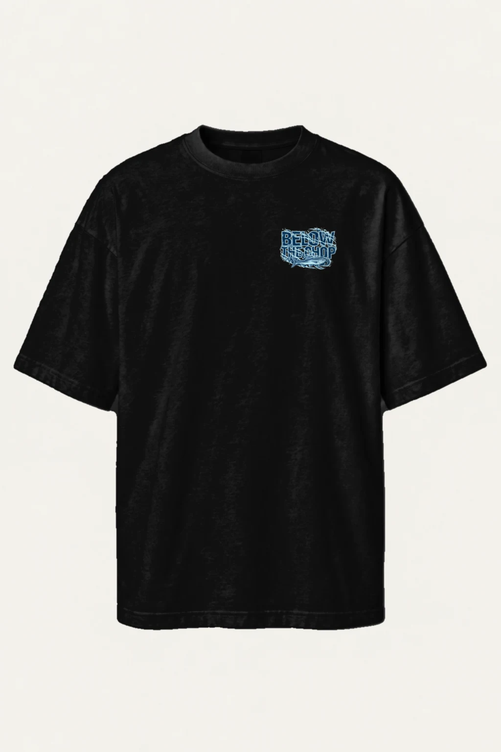 "Ocean Depth Study" Men's Oversized Heavyweight Crewneck T-Shirt | Shaka Wear SHMHSS