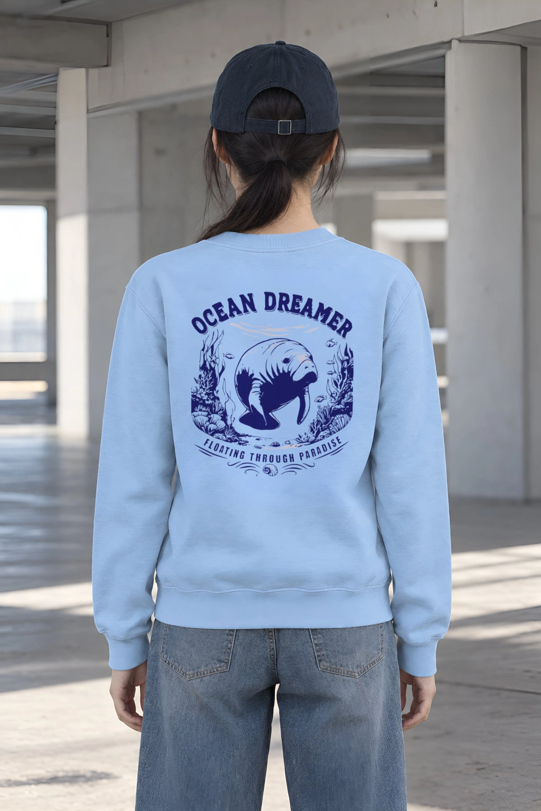 "Ocean Dreamer" Heavy Blend Unisex Crewneck Sweatshirt