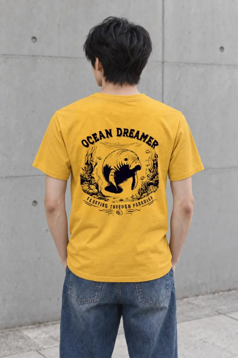 "Ocean Dreamer" Heavyweight Unisex Crewneck T-shirt