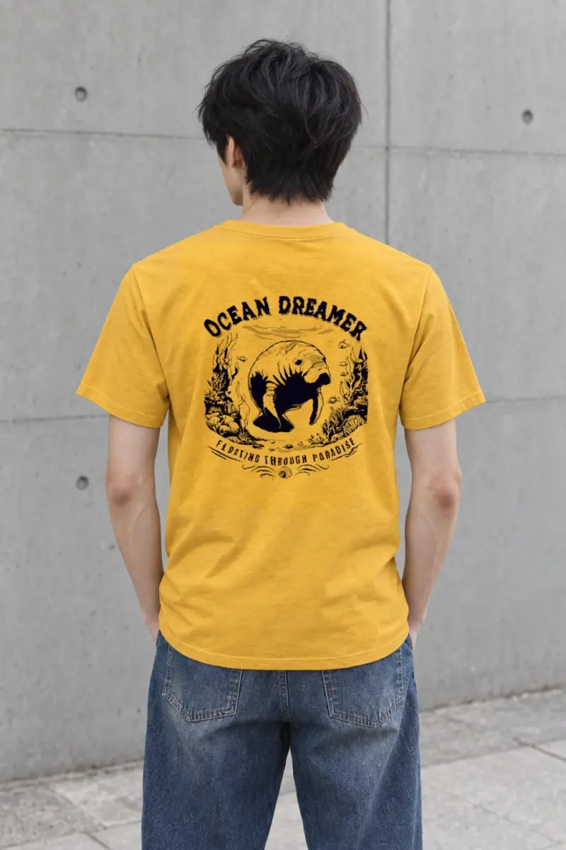 "Ocean Dreamer" Heavyweight Unisex Crewneck T-shirt