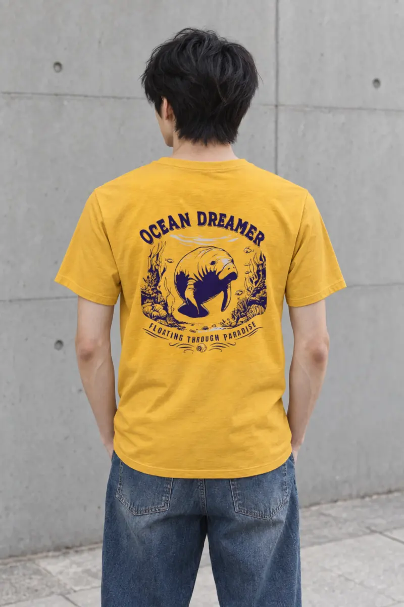 "Ocean Dreamer" Heavyweight Unisex Crewneck T-shirt