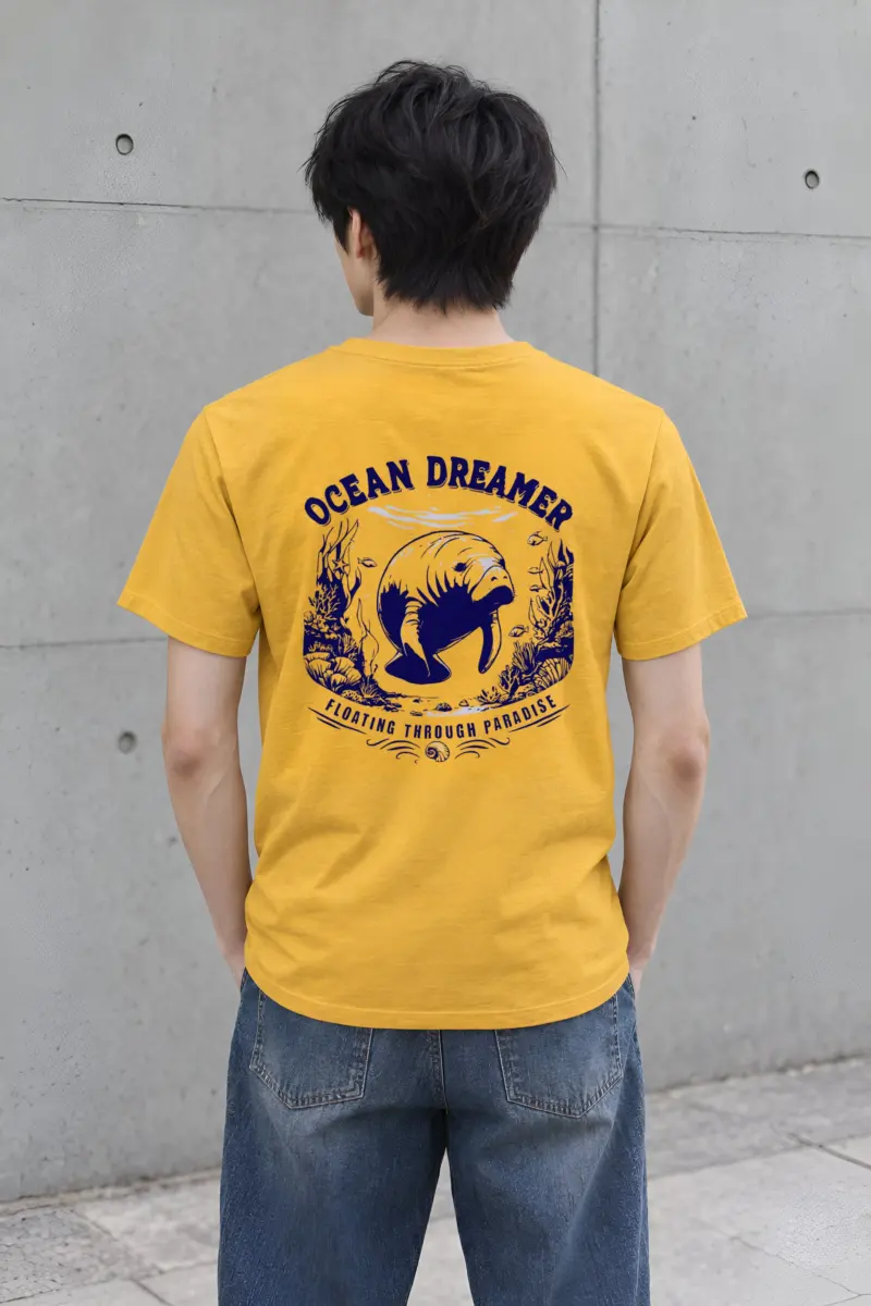 "Ocean Dreamer" Heavyweight Unisex Crewneck T-shirt
