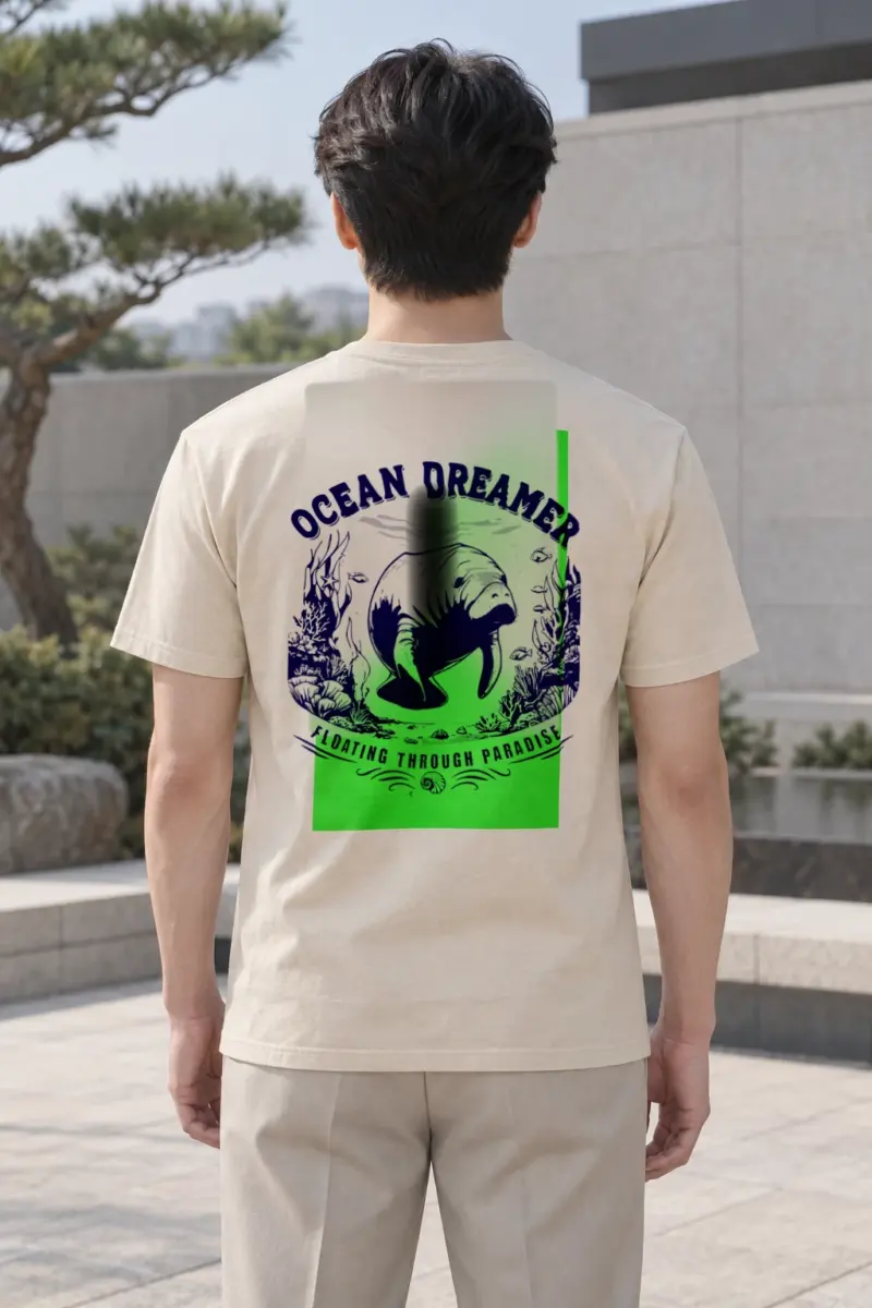 "Ocean Dreamer" Heavyweight Unisex Crewneck T-shirt | Gildan 5000