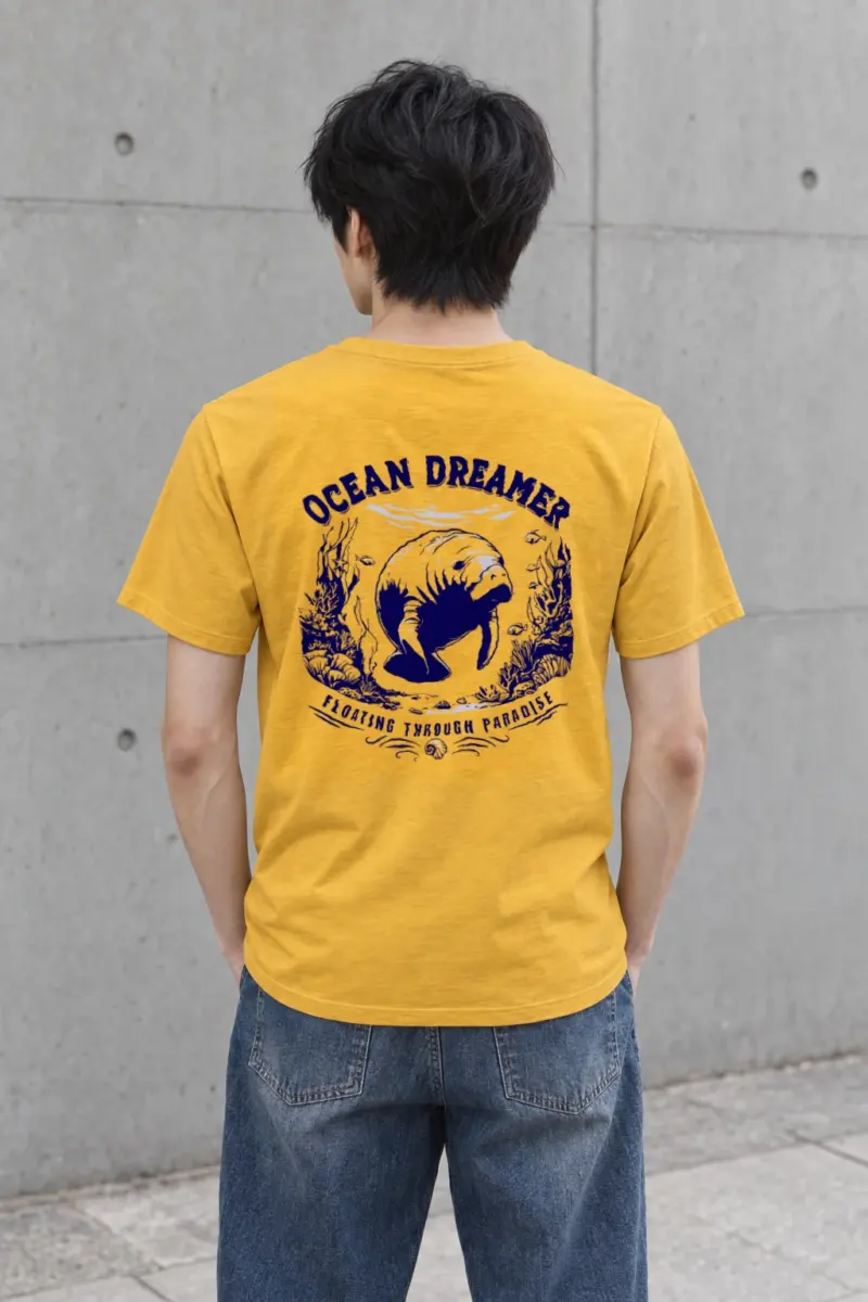 "Ocean Dreamer" Heavyweight Unisex Crewneck T-shirt