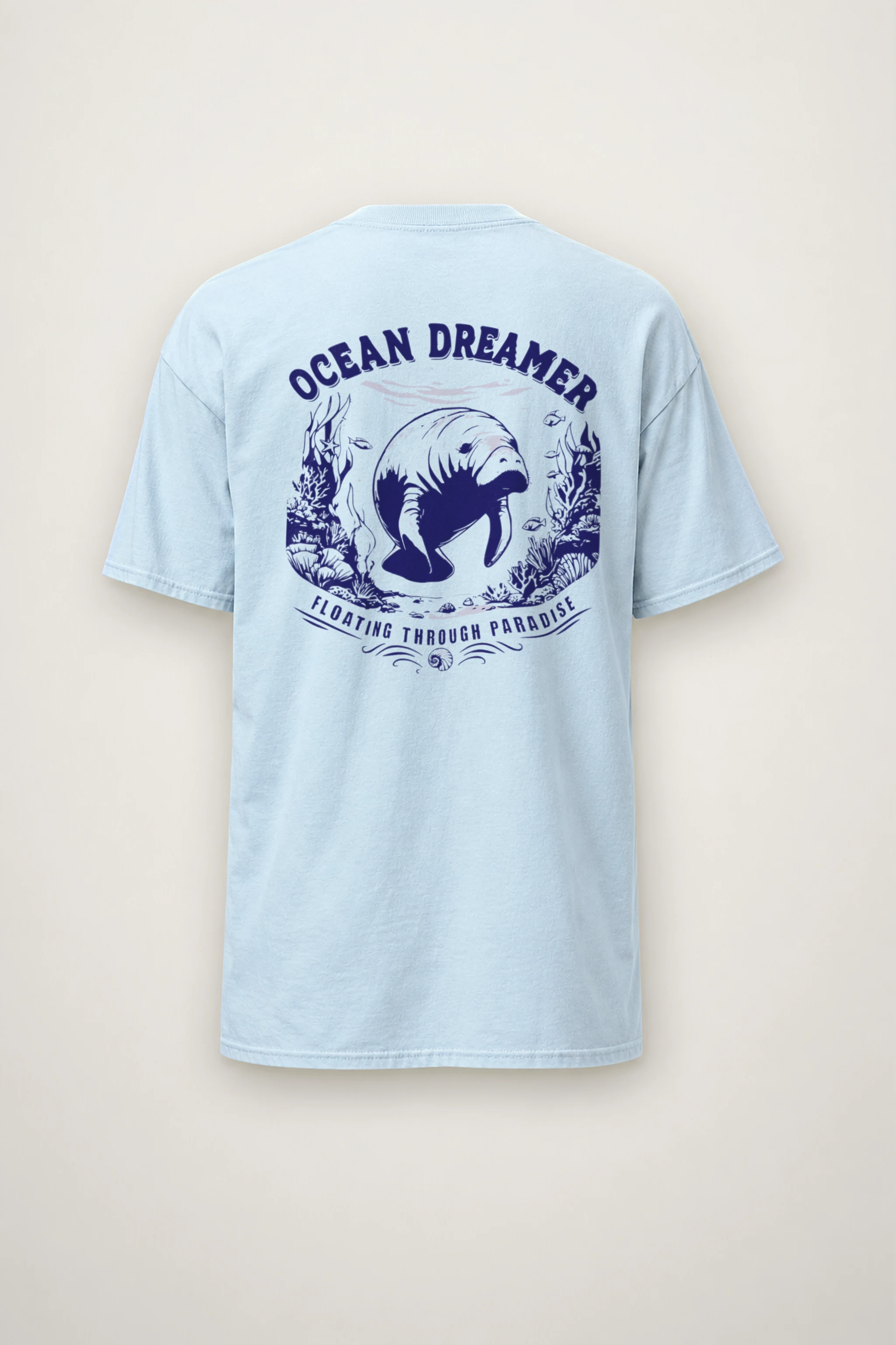 "Ocean Dreamer" Heavyweight Unisex Crewneck T-shirt