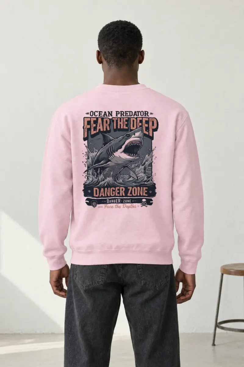 "Ocean Predator" Heavy Blend Unisex Crewneck Sweatshirt | Gildan 18000