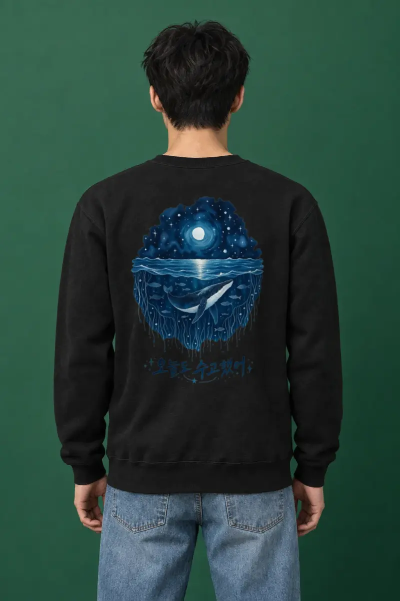 "Ocean Rest" Heavy Blend Unisex Crewneck Sweatshirt | Gildan 18000