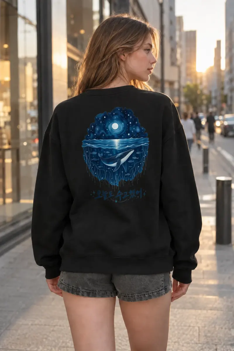 "Ocean Rest" Heavy Blend Unisex Crewneck Sweatshirt | Gildan 18000