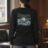 "Ocean Whale Engraving" Unisex Longsleeve T-shirt