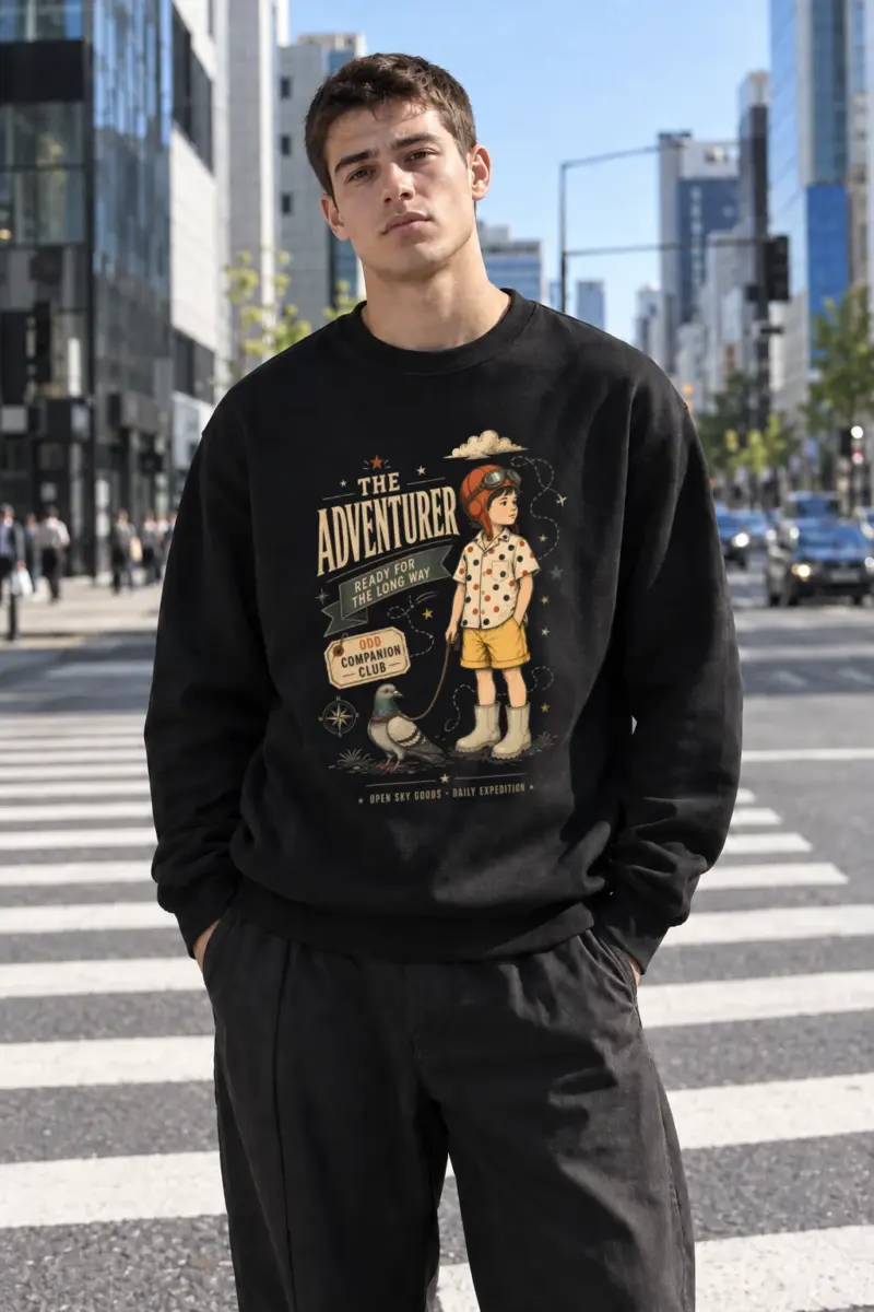 "Odd Companion" Heavy Blend Unisex Crewneck Sweatshirt | Gildan 18000