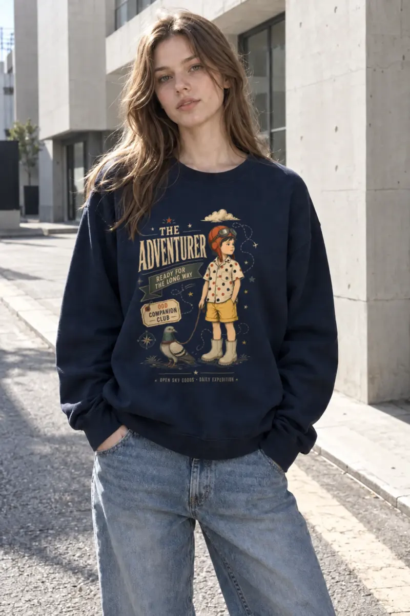 "Odd Companion" Heavy Blend Unisex Crewneck Sweatshirt | Gildan 18000