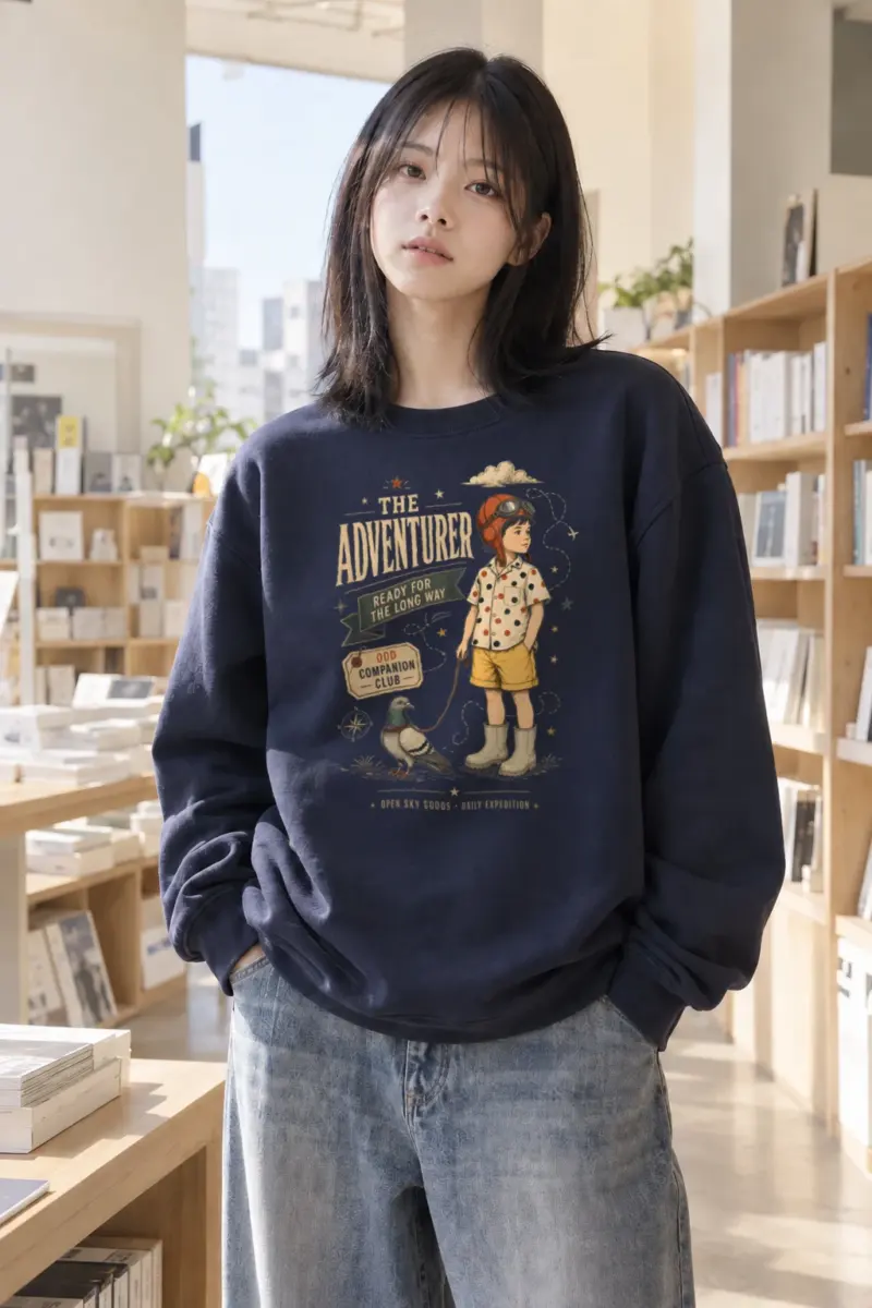 "Odd Companion" Heavy Blend Unisex Crewneck Sweatshirt | Gildan 18000