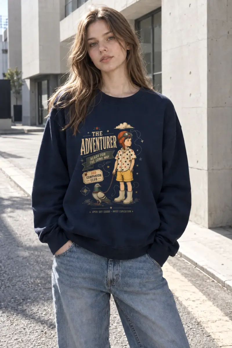 "Odd Companion" Heavy Blend Unisex Crewneck Sweatshirt | Gildan 18000
