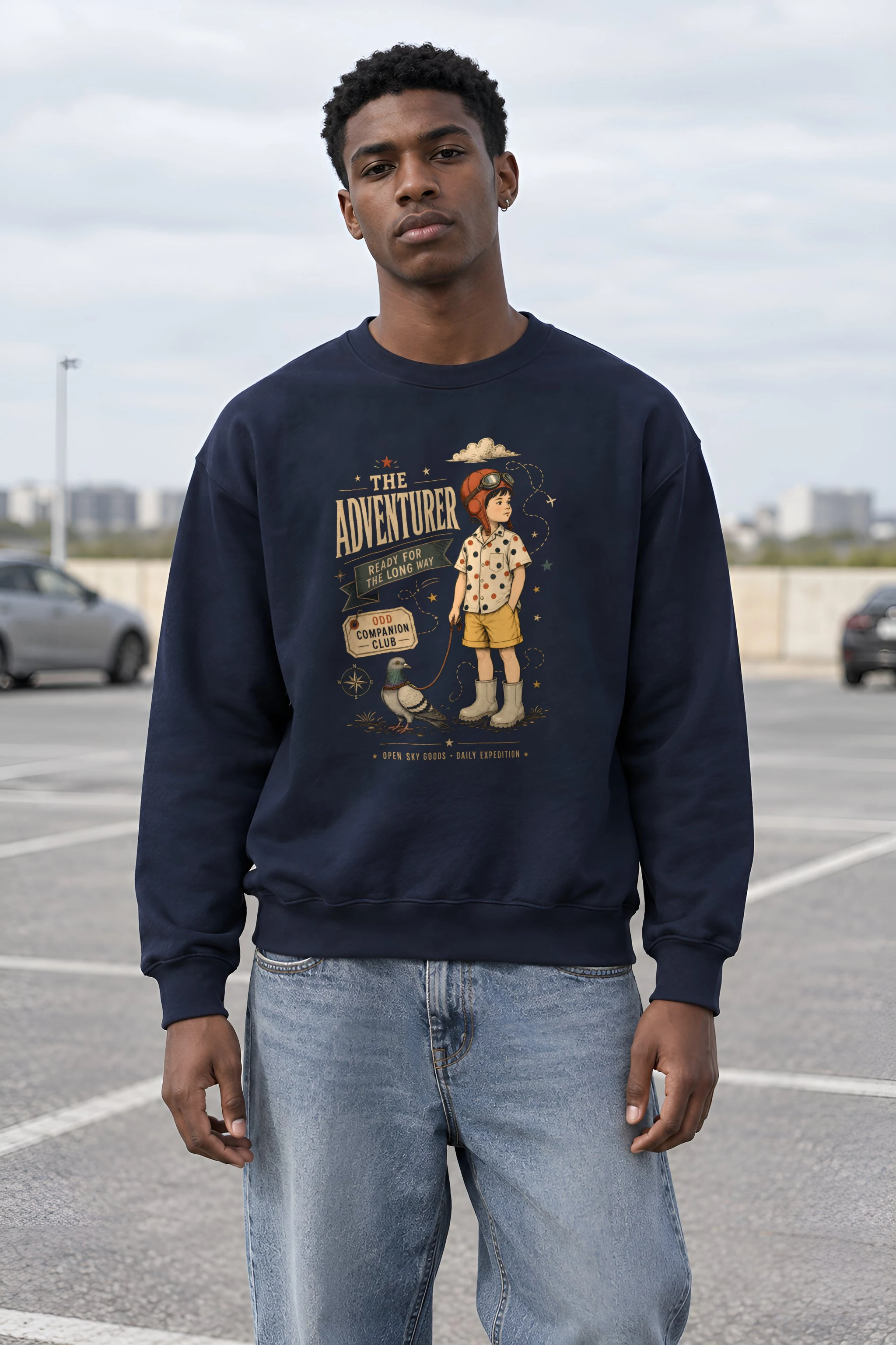 "Odd Companion" Heavy Blend Unisex Crewneck Sweatshirt