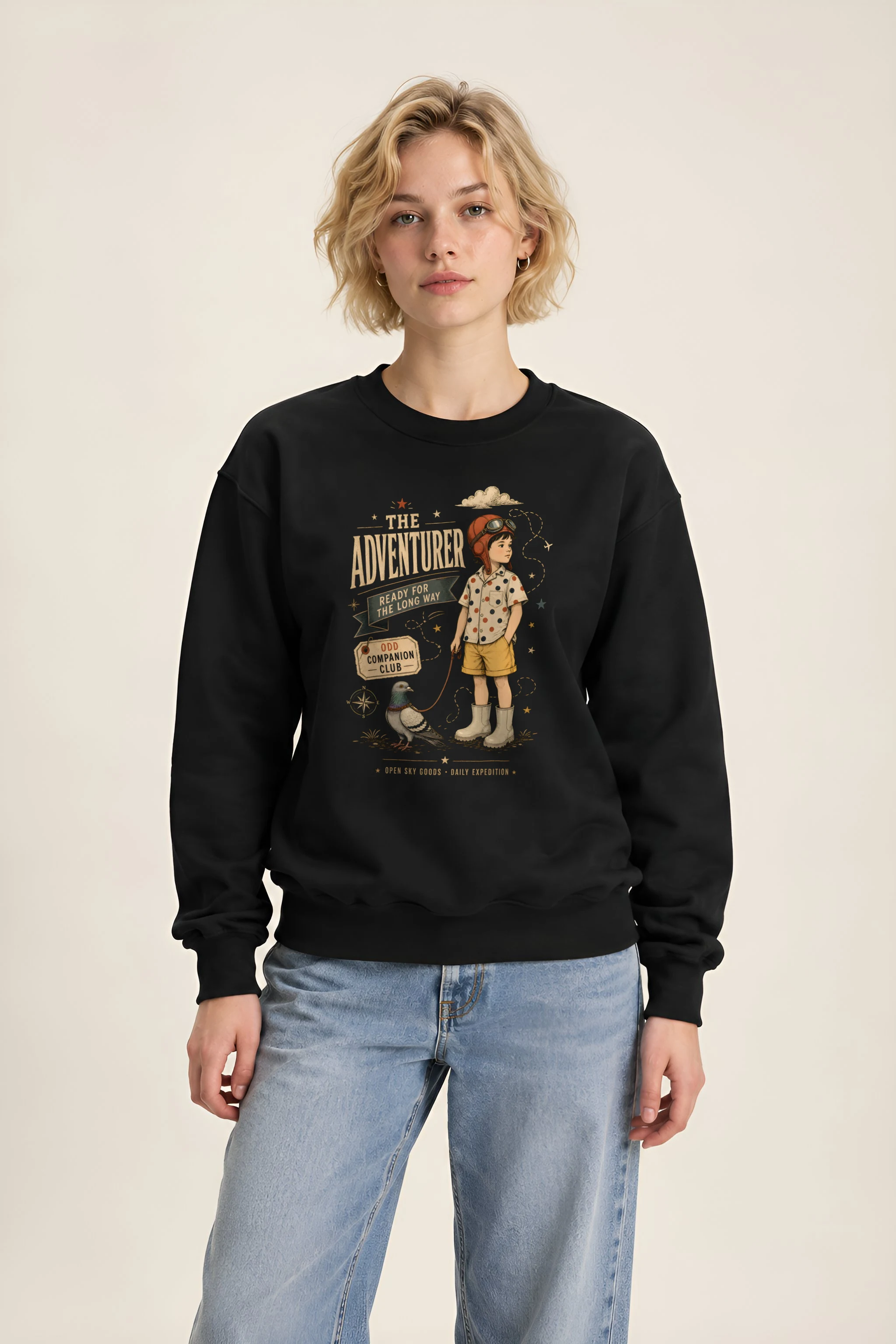 "Odd Companion" Heavy Blend Unisex Crewneck Sweatshirt