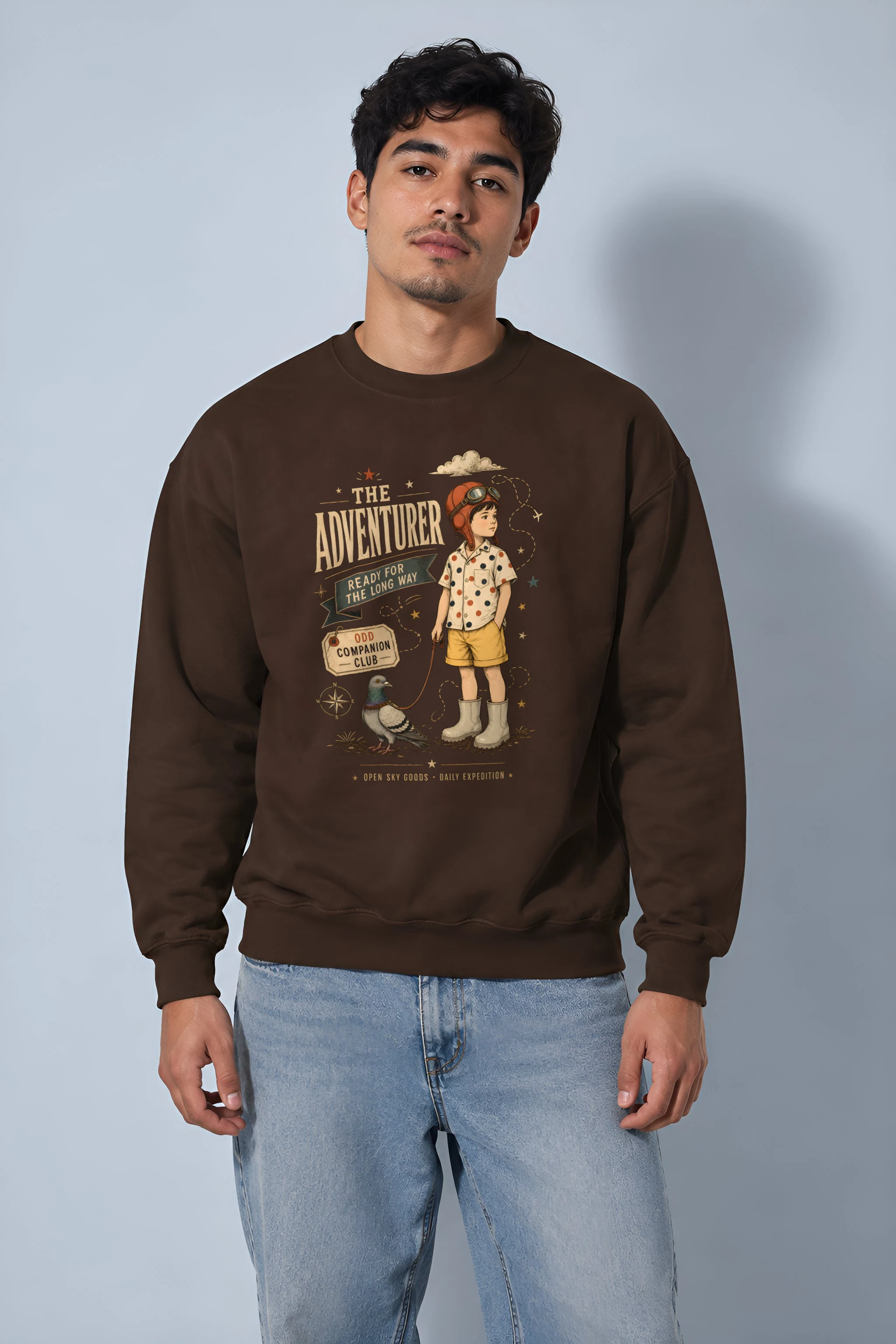 "Odd Companion" Heavy Blend Unisex Crewneck Sweatshirt