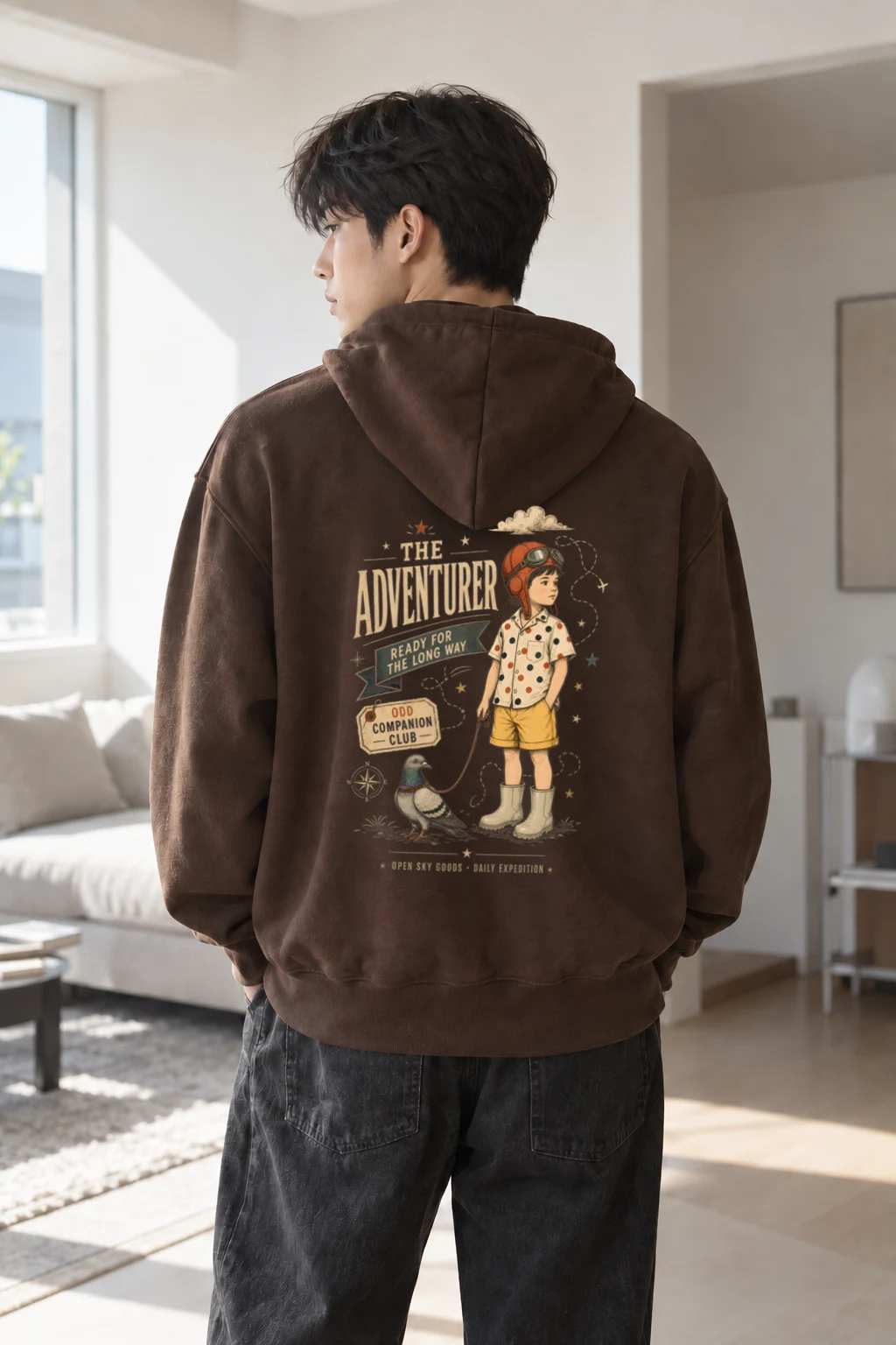 "Odd Companion" Heavy Blend Unisex Pullover Hoodie | Gildan 18500
