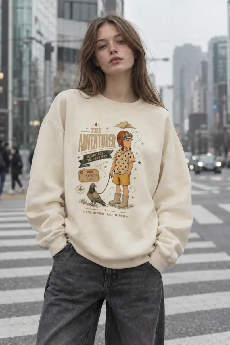 "Odd Companion" Unisex Sponge Fleece Crewneck Sweatshirt | Bella + Canvas 3901