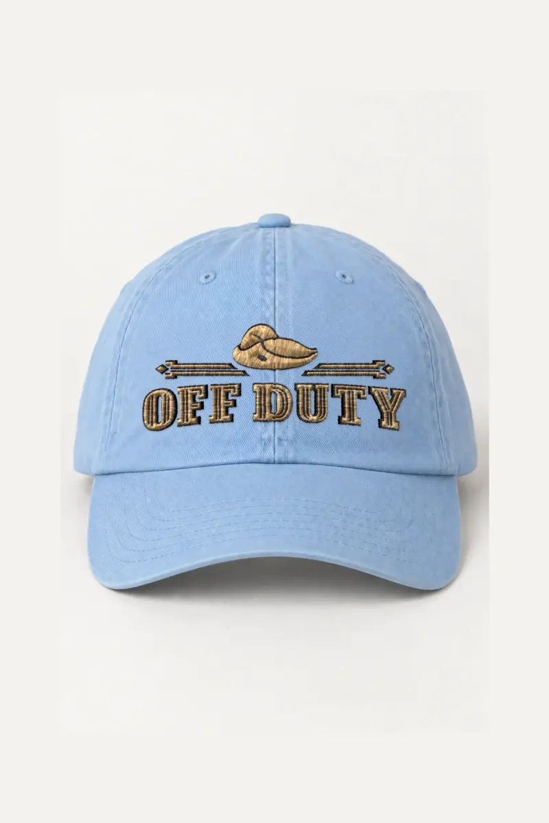 "Off Duty Cap" Classic Dad Hat · Embroidered | Yupoong 6245CM