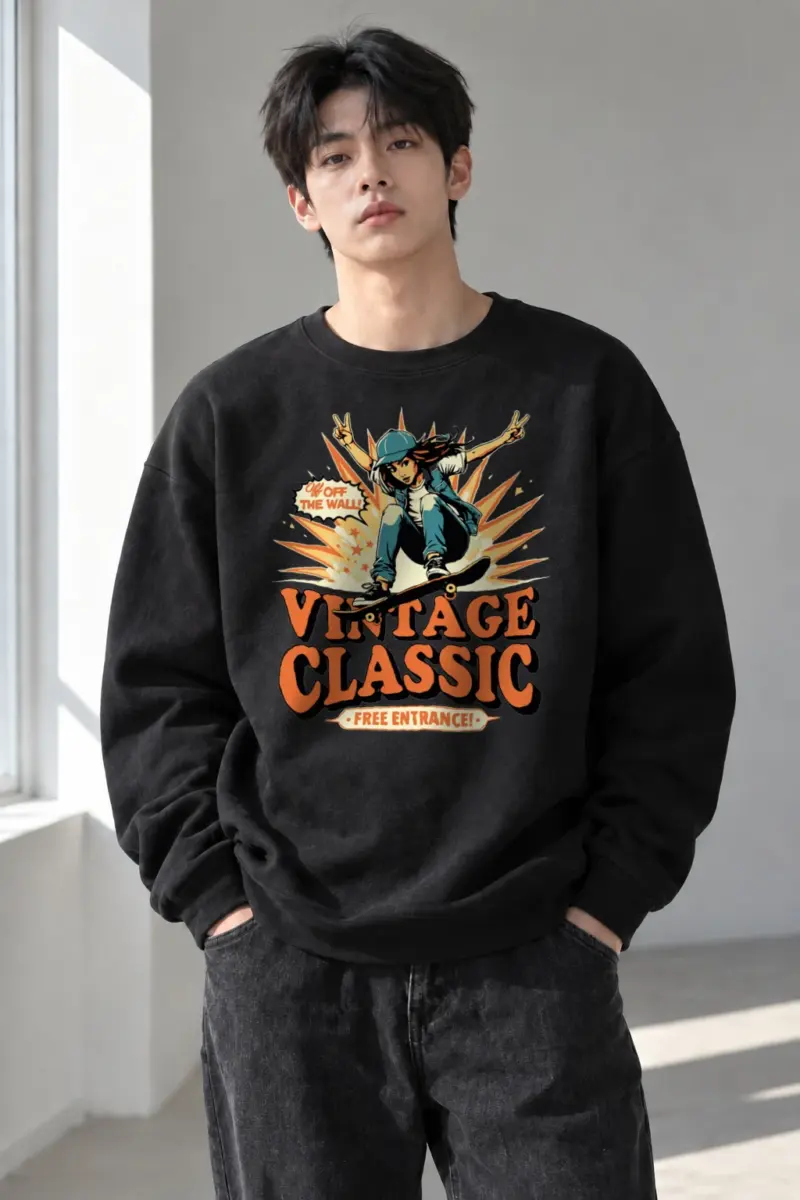 “Off The Wall” Heavy Blend Unisex Crewneck Sweatshirt | Gildan 18000