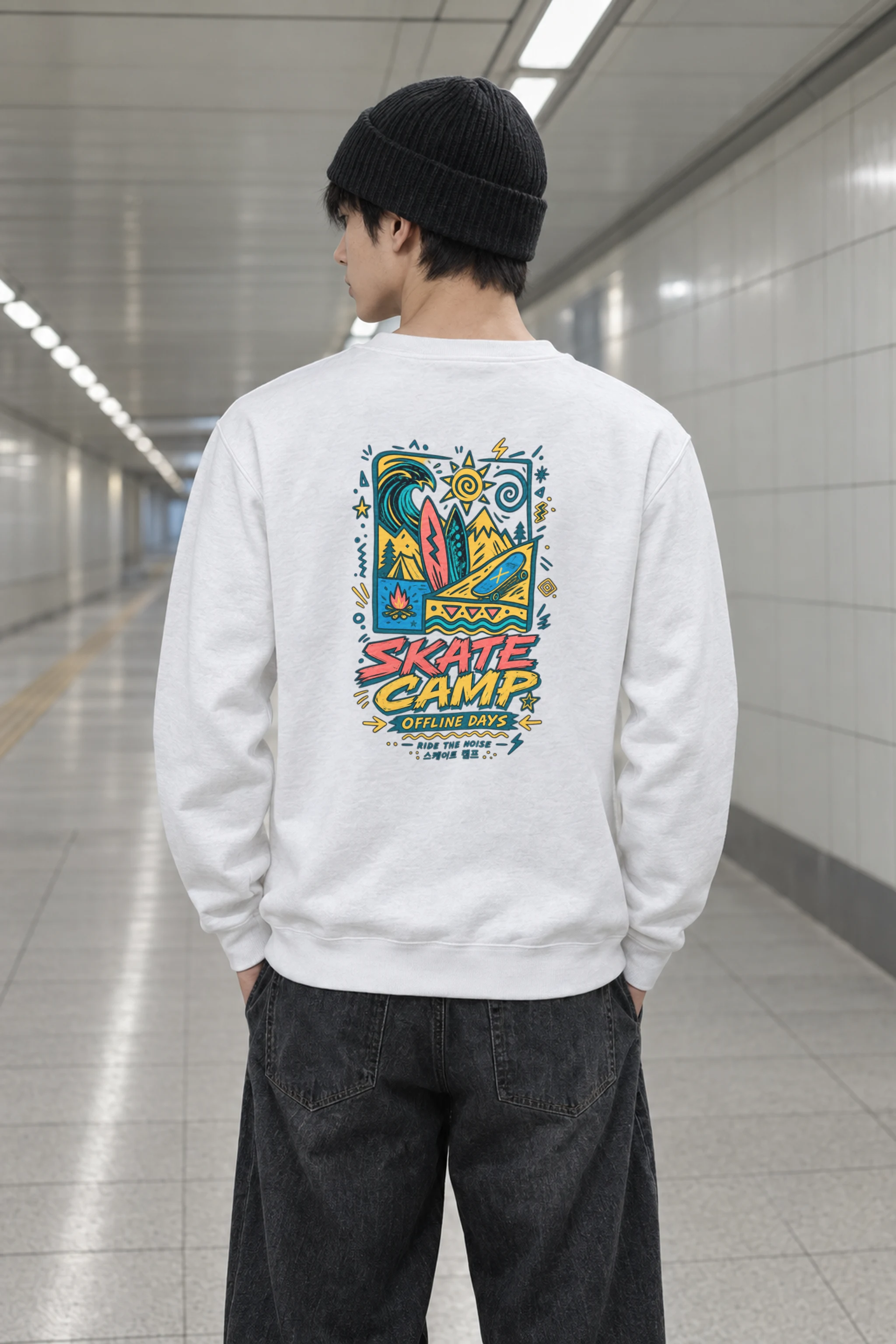 "Offline Days" Heavy Blend Unisex Crewneck Sweatshirt