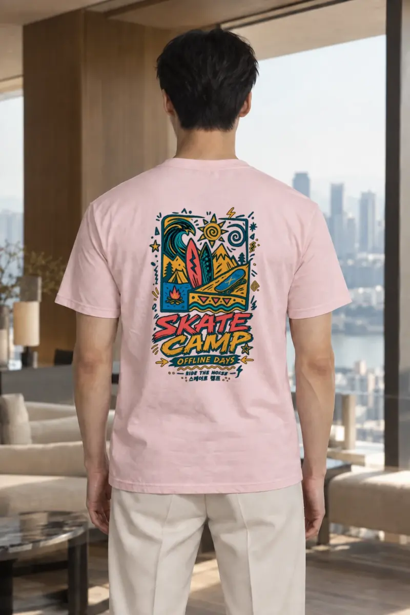 "Offline Days" Heavyweight Unisex Crewneck T-shirt | Gildan 5000