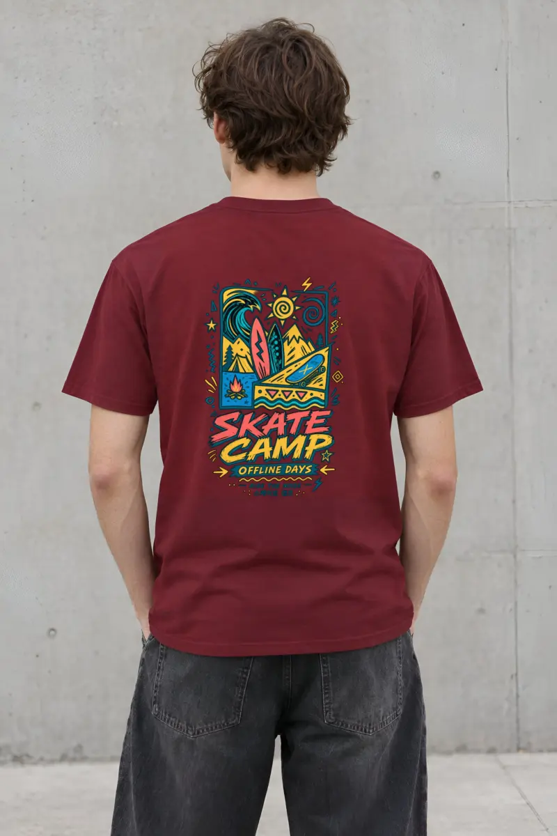 "Offline Days" Heavyweight Unisex Crewneck T-shirt