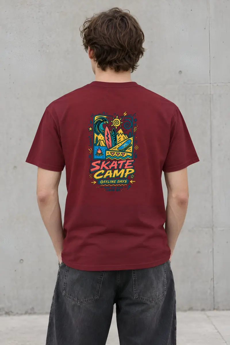 "Offline Days" Heavyweight Unisex Crewneck T-shirt