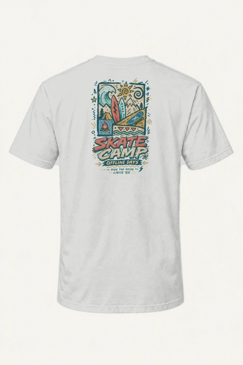 "Offline Days" Heavyweight Unisex Crewneck T-shirt | Gildan 5000