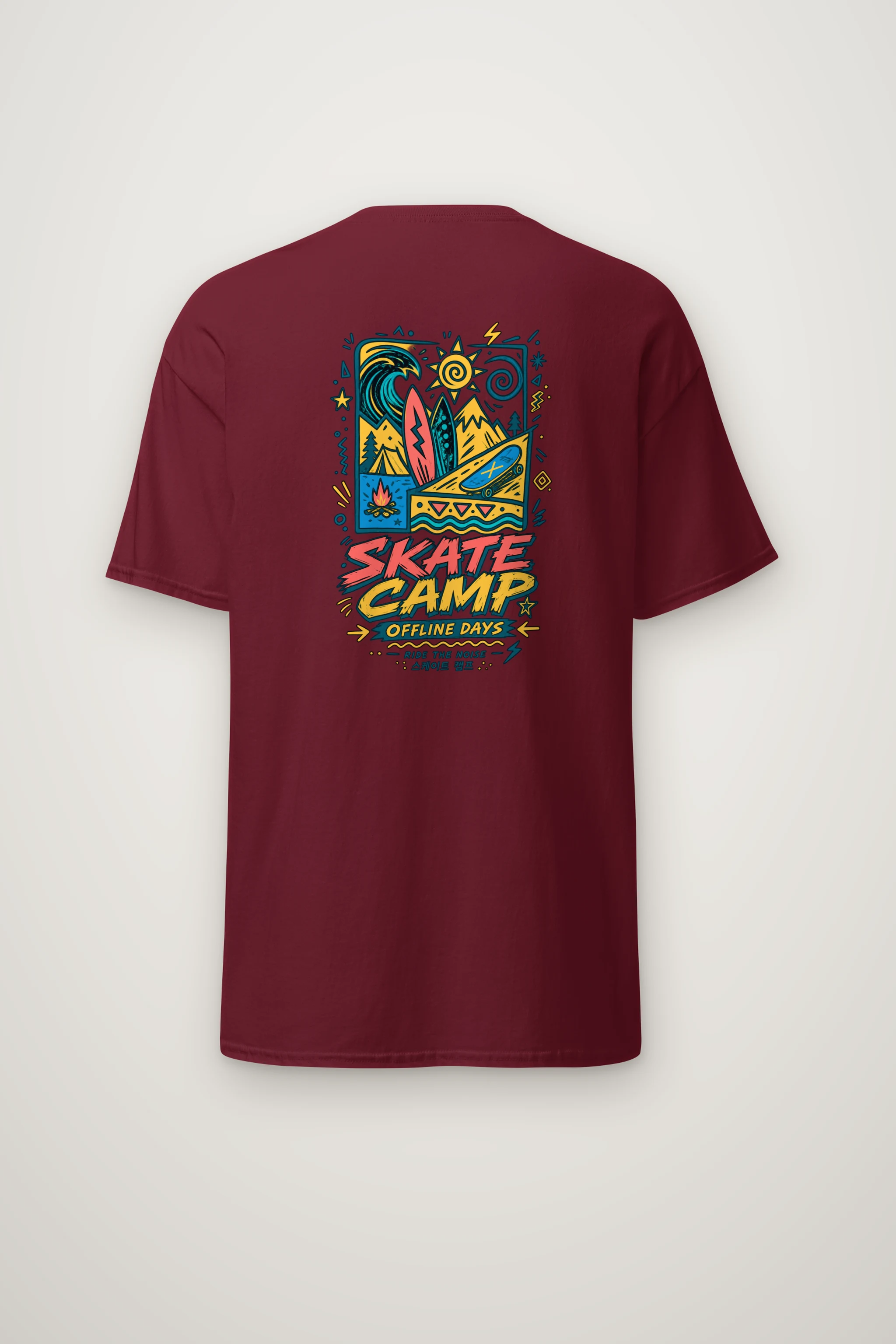 "Offline Days" Heavyweight Unisex Crewneck T-shirt