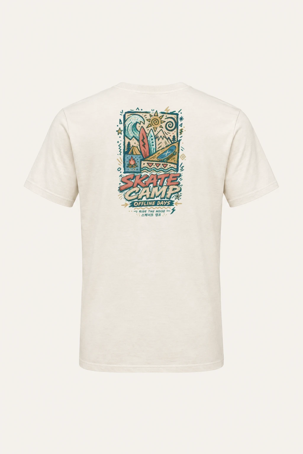 "Offline Days" Heavyweight Unisex Crewneck T-shirt | Gildan 5000