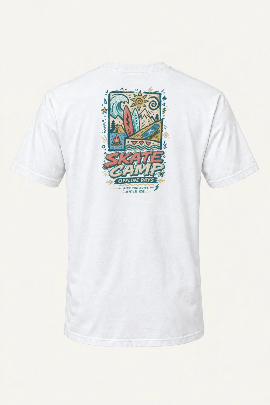 "Offline Days" Heavyweight Unisex Crewneck T-shirt | Gildan 5000